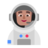 Man Astronaut: Medium Skin Tone