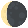 Símbolo de luna menguante Emoji 🌘 image - EmojiTwo style