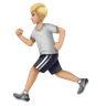 Person Running: Medium-Light Skin Tone Emoji 🏃🏼 image - Huawei Harmony OS style