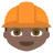 Construction Worker: Dark Skin Tone