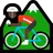 Person Mountain Biking: Dark Skin Tone