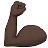 Flexed Biceps: Dark Skin Tone
