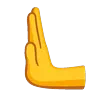 Emoji Mano Che Spinge A Sinistra 🫷 image - Google Noto Color Animated style