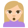 Person Pouting: Medium-Light Skin Tone Emoji 🙎🏼 image - EmojiTwo style