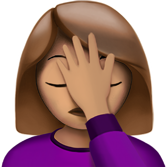 Woman Facepalming: Medium Skin Tone
