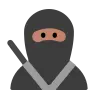 Ninja: Medium Skin Tone Emoji 🥷🏽 image - Tossface style