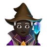 Mage: Dark Skin Tone Emoji 🧙🏿 image - Huawei Harmony OS style