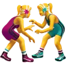 Women Wrestling Emoji 🤼‍♀️ image - Apple style