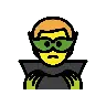 Man Supervillain Emoji 🦹‍♂️ image - OpenMoji style