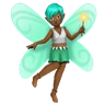 Fairy: Medium-Dark Skin Tone Emoji 🧚🏾 image - Huawei Harmony OS style