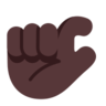 Pinching Hand: Dark Skin Tone Emoji 🤏🏿 image - Microsoft Classic 2D style