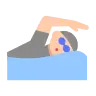 Person Swimming: Light Skin Tone Emoji 🏊🏻 image - Tossface style