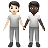 People Holding Hands: Light Skin Tone, Dark Skin Tone