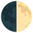 Símbolo del primer cuarto de la luna