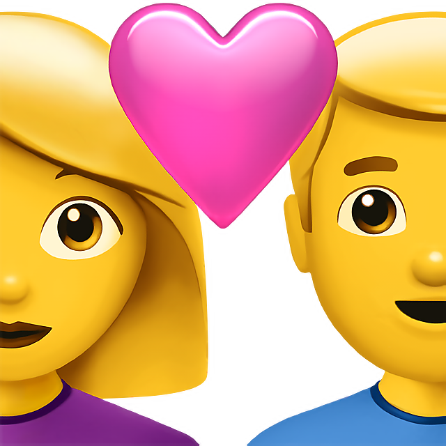 Couple With Heart: Woman, Man