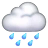 Cloud With Rain Emoji 🌧 image - Samsung style