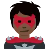 Supervillain: Dark Skin Tone Emoji 🦹🏿 image - Twitter / X (Twemoji) style