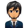 Office Worker: Medium Skin Tone Emoji 🧑🏽‍💼 image - Emojidex style