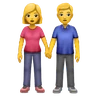 Emoji Férfi és nő kézenfogva 👫 image - Huawei Harmony OS style