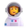Man Astronaut Emoji 👨‍🚀 image - Microsoft 3D Fluent style