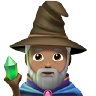 Man Mage: Medium Skin Tone Emoji 🧙🏽‍♂️ image - Apple style