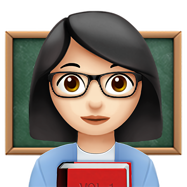 Woman Teacher: Light Skin Tone