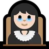 Woman Judge: Light Skin Tone Emoji 👩🏻‍⚖️ image - Microsoft Windows 10 Segoe UI Emoji style