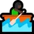 Woman Rowing Boat: Dark Skin Tone