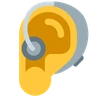 Ohr mit Hörgerät Emoji 🦻 image - Skype style