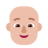 Person: Medium-Light Skin Tone, Bald