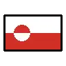 Flag: Greenland Emoji 🇬🇱 image - OpenMoji style