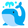 喷出鲸鱼 Emoji 🐳 image - Microsoft Classic 2D style
