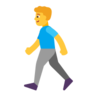 Man Walking Emoji 🚶‍♂️ image - Microsoft Classic 2D style