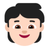 Child: Light Skin Tone Emoji 🧒🏻 image - Microsoft Classic 2D style