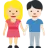 Woman And Man Holding Hands: Medium-Light Skin Tone, Light Skin Tone