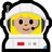 Woman Astronaut: Medium-Light Skin Tone