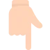 Backhand Index Pointing Down