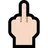 Middle Finger: Light Skin Tone