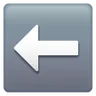 Эмодзи Влево черная стрелка ⬅ image - Samsung style