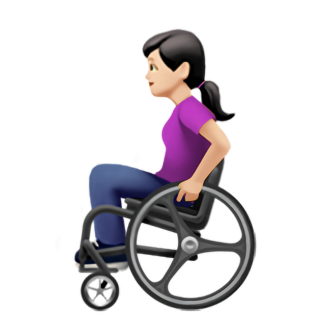 Woman In Manual Wheelchair: Light Skin Tone