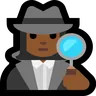 Woman Detective: Medium-Dark Skin Tone Emoji 🕵🏾‍♀️ image - Microsoft Windows 10 Segoe UI Emoji style