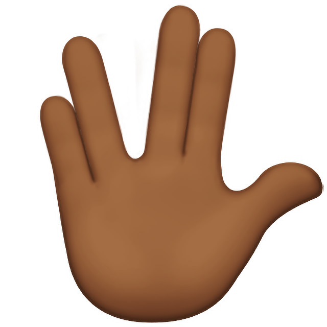 Vulcan Salute: Medium-Dark Skin Tone