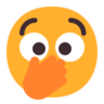 Twarz Z Otwartymi Oczami I Ręką Na Ustach Emoji 🫢 image - Microsoft Classic 2D style