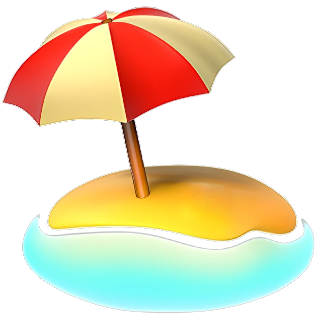🏖 - Beach With Umbrella Emoji Meaning, Copy and Paste