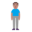 Man Standing: Medium Skin Tone