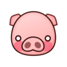 Emoji Sertés arca 🐷 image - Emojidex style