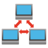Tres computadoras en red 🖧 image - Emojidex style