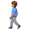 Man Walking: Medium Skin Tone Emoji 🚶🏽‍♂️ image - Samsung style