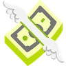 날개 달린 돈 Emoji 💸 image - Skype style