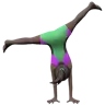 Woman Cartwheeling: Dark Skin Tone Emoji 🤸🏿‍♀️ image - Apple style
